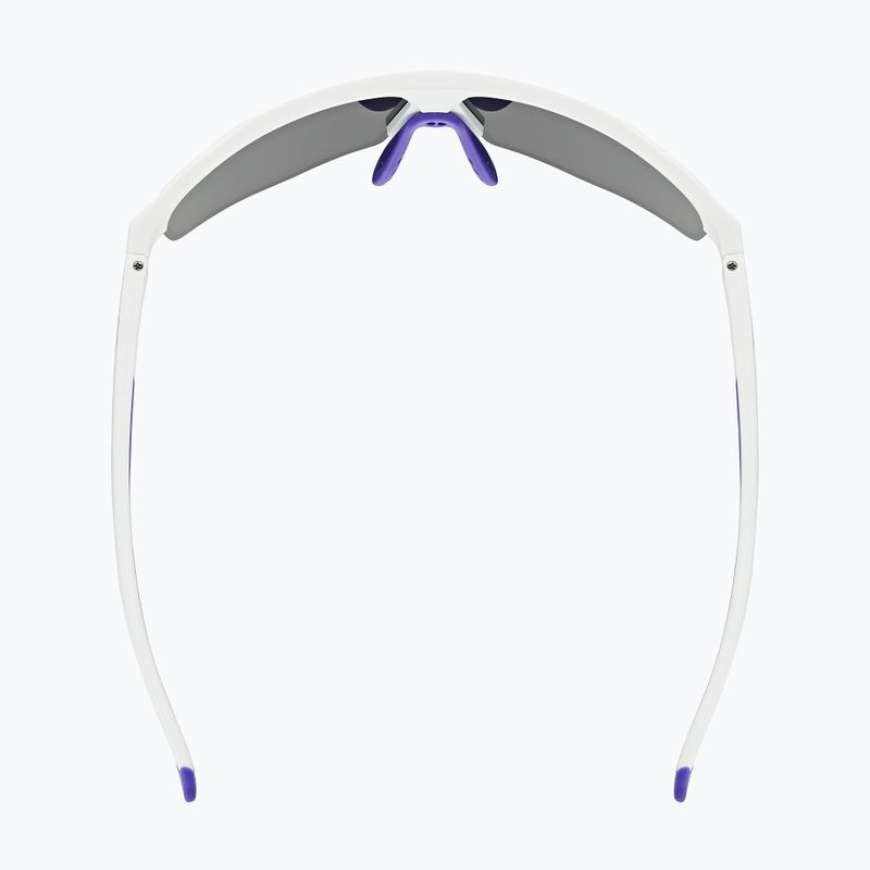 UVEX Axos Set weiß matt/verspiegelt lila/klar Sonnenbrille 5