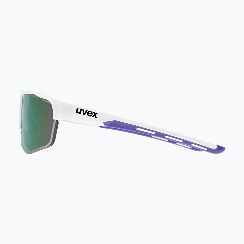 UVEX Axos Set weiß matt/verspiegelt lila/klar Sonnenbrille 6