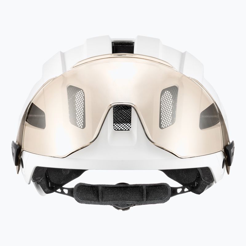 Fahrradhelm UVEX Stride Visor weiß matt/litemirror silber 3