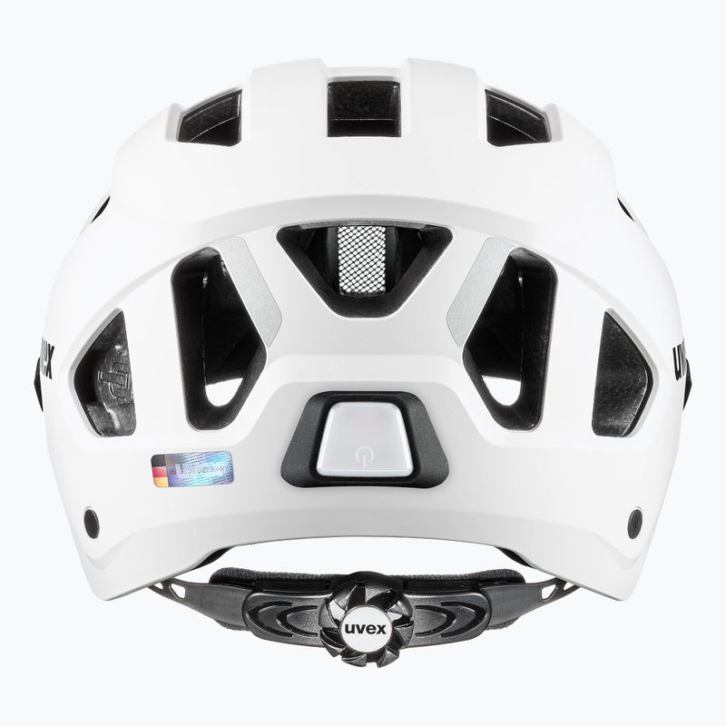 Fahrradhelm UVEX Stride Visor weiß matt/litemirror silber 4