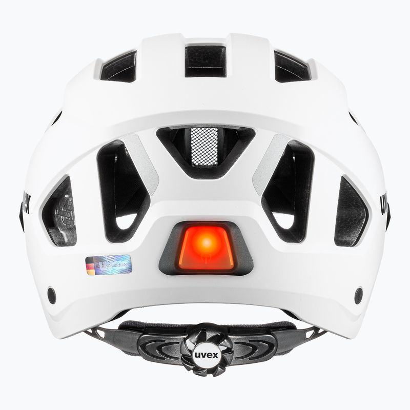 Fahrradhelm UVEX Stride Visor weiß matt/litemirror silber 5