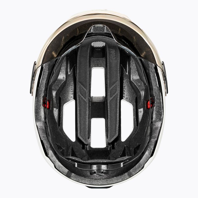 Fahrradhelm UVEX Stride Visor weiß matt/litemirror silber 7
