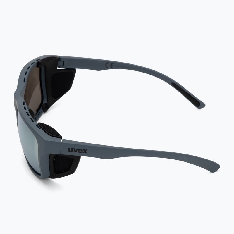 UVEX Sportstyle 312 steinblau matt/verspiegelt silberne Sonnenbrille 4