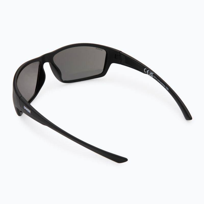 UVEX Sportstyle 230 schwarz matt/grün verspiegelte Sonnenbrille 2