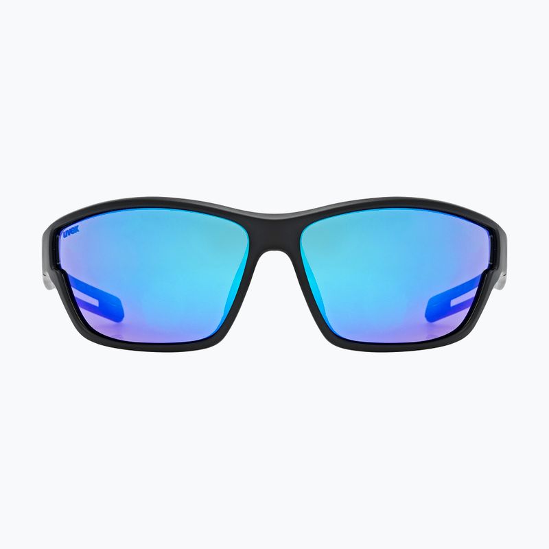 UVEX Sportstyle 806 schwarz matt/verspiegelt blau Sonnenbrille 2