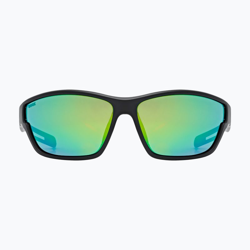 Sonnenbrille UVEX Sportstyle 806 black matte/mirror green 3