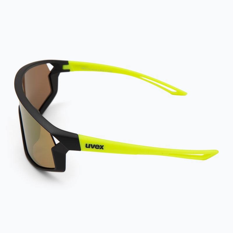 UVEX Kindersonnenbrille Skyryse Jr schwarz/gelb matt/gelb verspiegelt 4