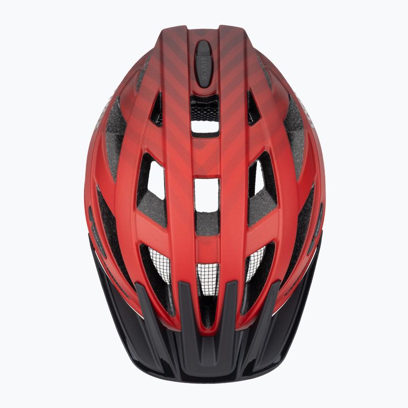 Fahrradhelm UVEX I-vo CC rot/schwarz matt 6
