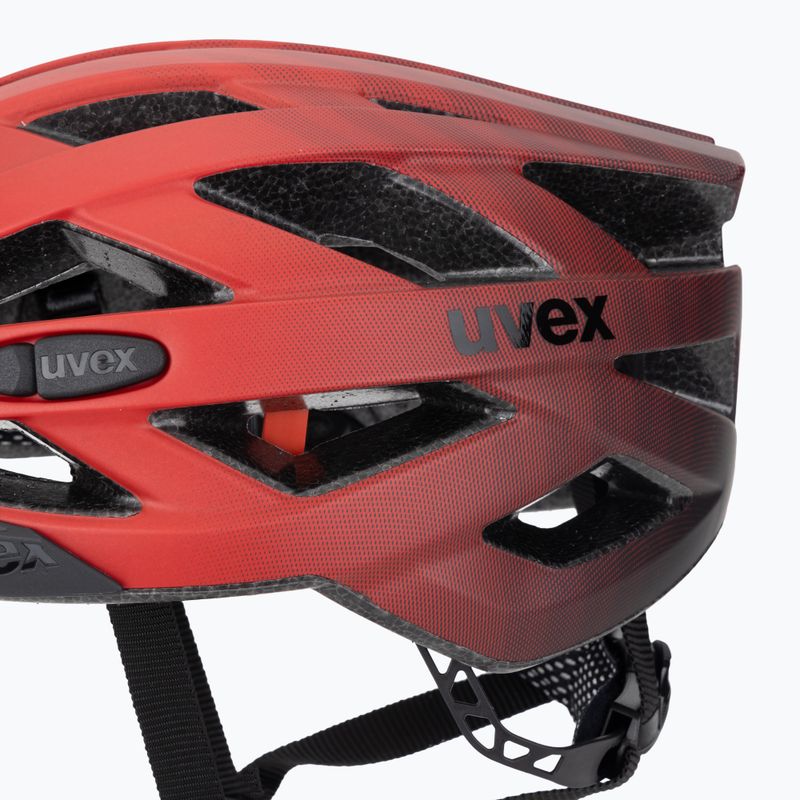 Fahrradhelm UVEX I-vo CC rot/schwarz matt 7