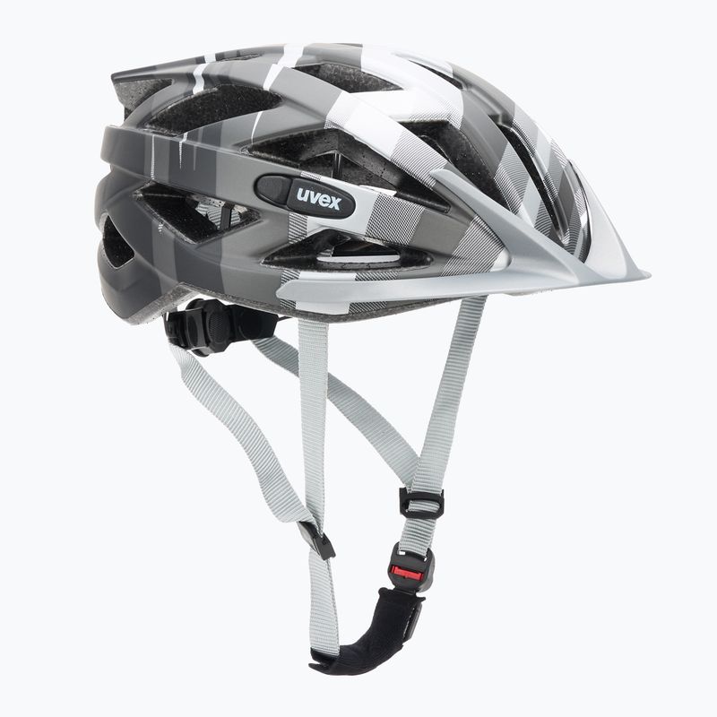 Fahrradhelm UVEX Air Wing CC schwarz / silber matt