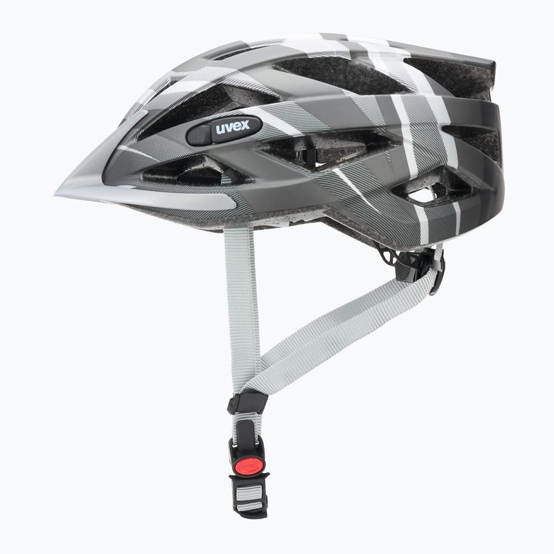 Fahrradhelm UVEX Air Wing CC schwarz / silber matt 3