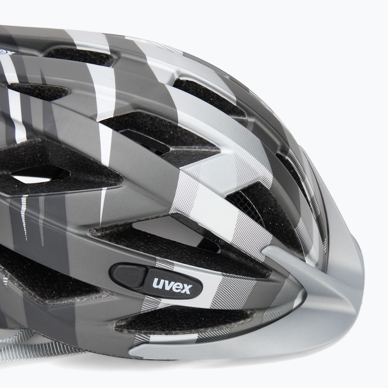 Fahrradhelm UVEX Air Wing CC schwarz / silber matt 7