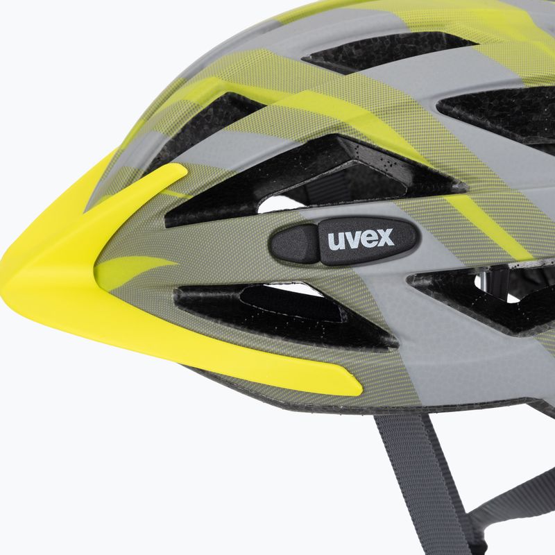 Fahrradhelm UVEX Air Wing CC grau / lime matt 7