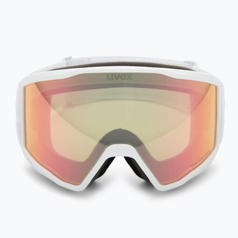 Skibrille UVEX Blast CV white matt/mirror rose 2