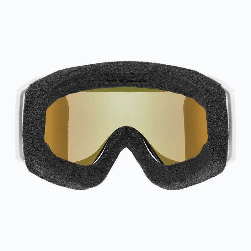 Skibrille UVEX Blast FM S2 white matt/mirror green 3