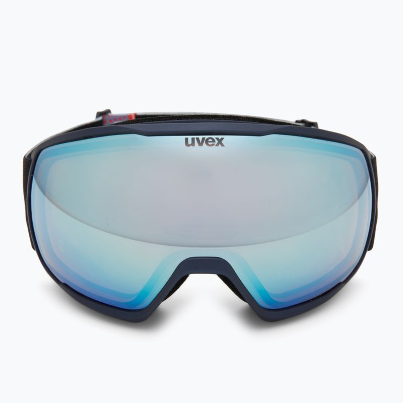 Skibrille UVEX Victorious FM dust blue matt/mirror sapphire 2