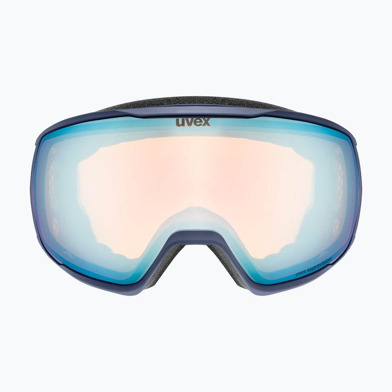 Skibrille UVEX Victorious FM dust blue matt/mirror sapphire 6