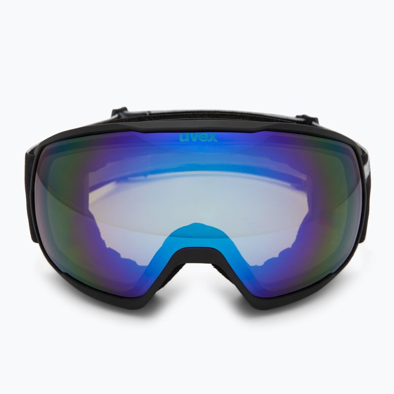 Skibrille UVEX Victorious FM black matt/mirror blue 2