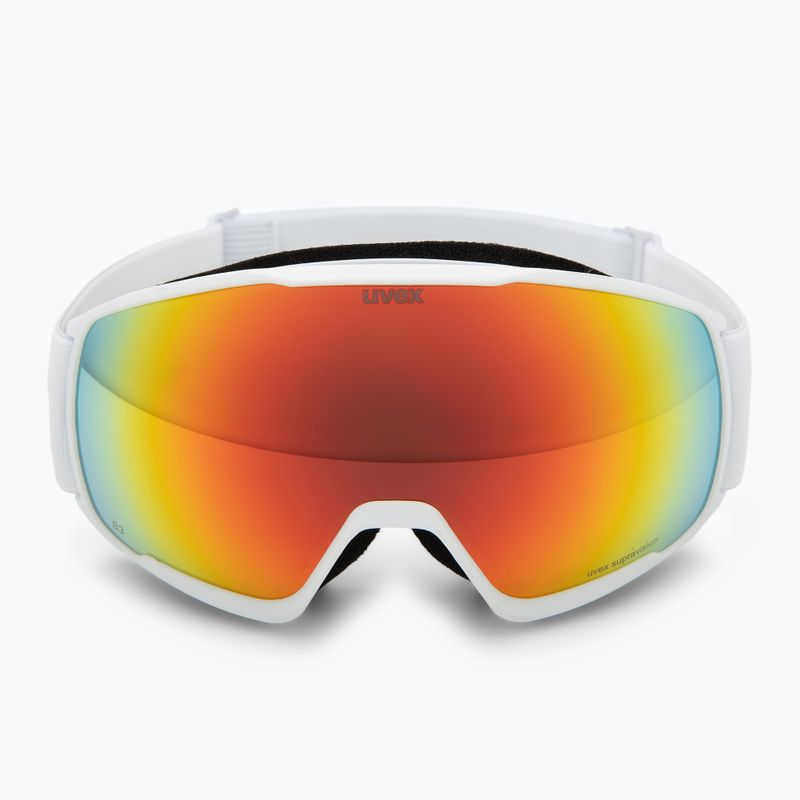 Skibrille UVEX Victorious S FM white matt/mirror orange 2