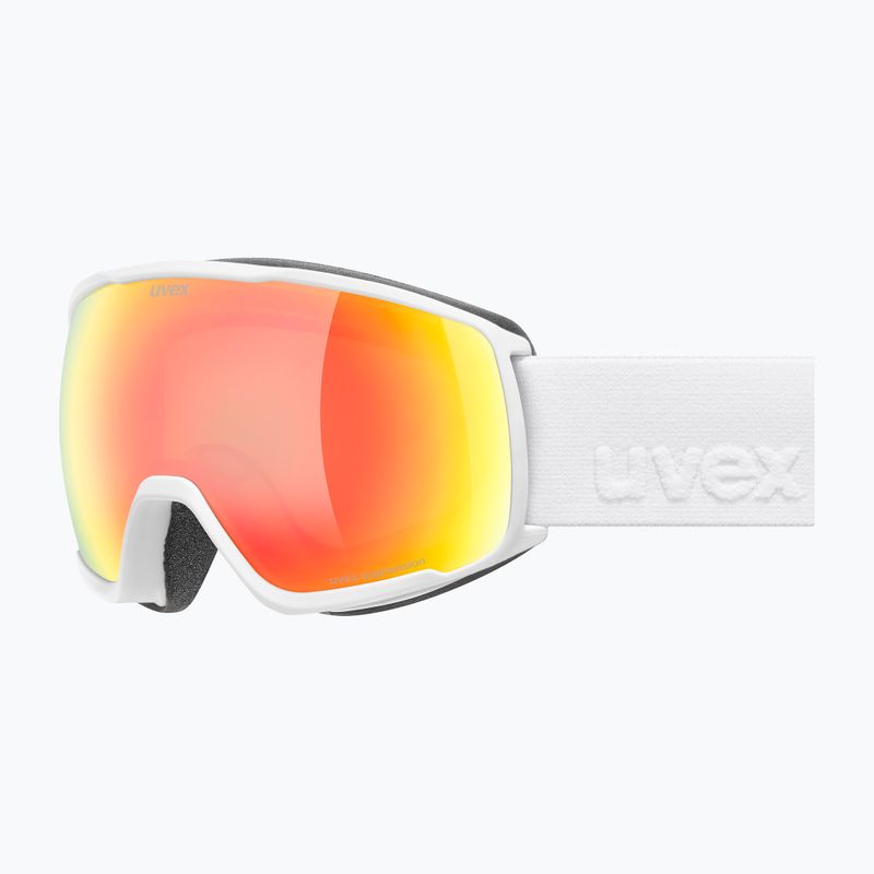 Skibrille UVEX Victorious S FM white matt/mirror orange 5