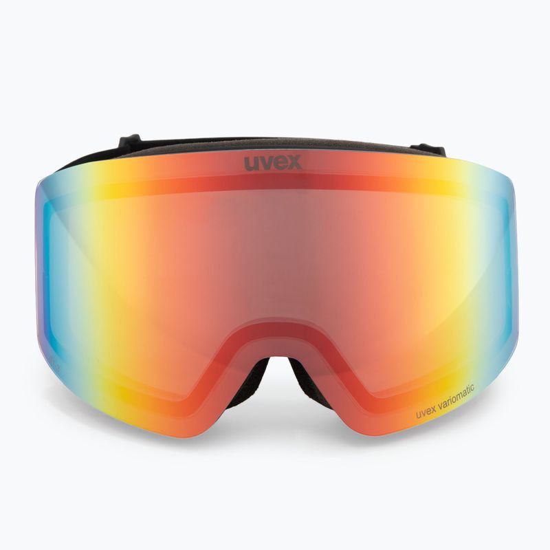 Skibrille UVEX Provoqe V black matt/vario rainbow mirror 2