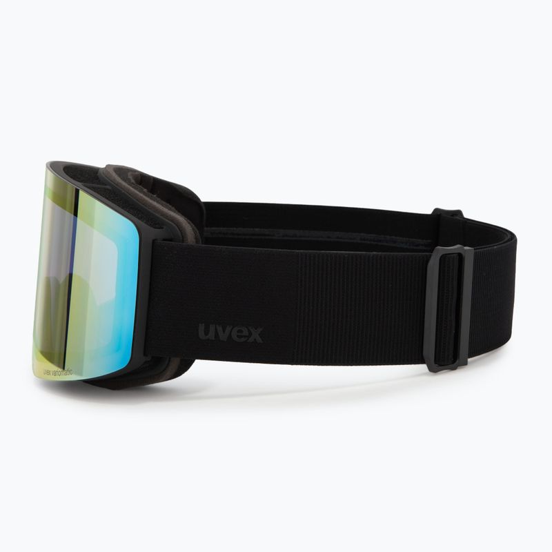 Skibrille UVEX Provoqe V black matt/vario rainbow mirror 4