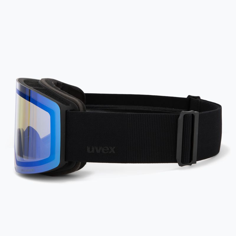 Skibrille UVEX Provoqe V black matt/vario blue mirror 4