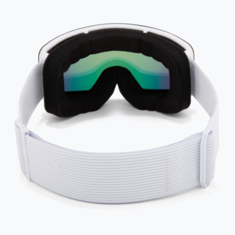 Kinderskibrille UVEX Pwdr FM white matt/mirror rainbow/green/clear 3