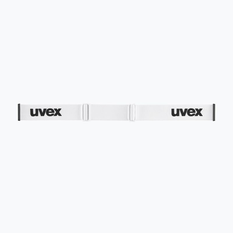 Skibrille UVEX Gravity FM white matt/mirror silver/green/clear 4