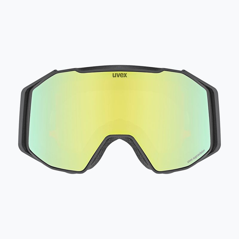 Skibrille UVEX Gravity FM black matt/mirror yellow/orange/clear 2