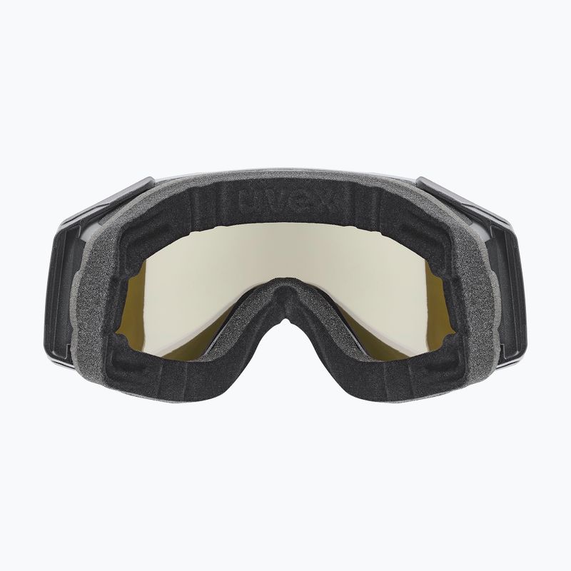 Skibrille UVEX Gravity FM rhino matt/mirror ice/green/clear 3