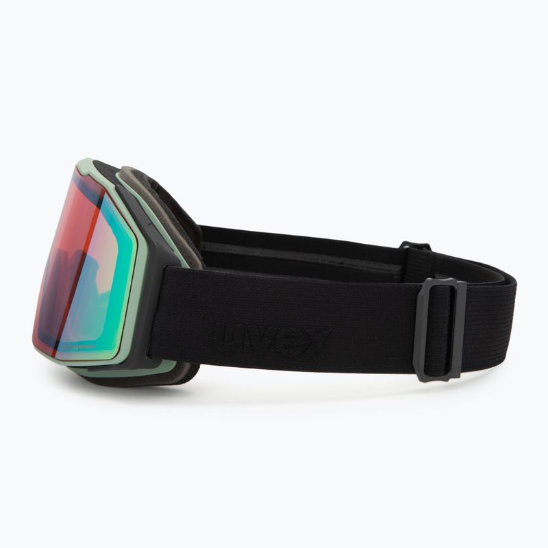 Skibrille UVEX Gravity FM oxide matte green/mirror opal/orange/clear 4