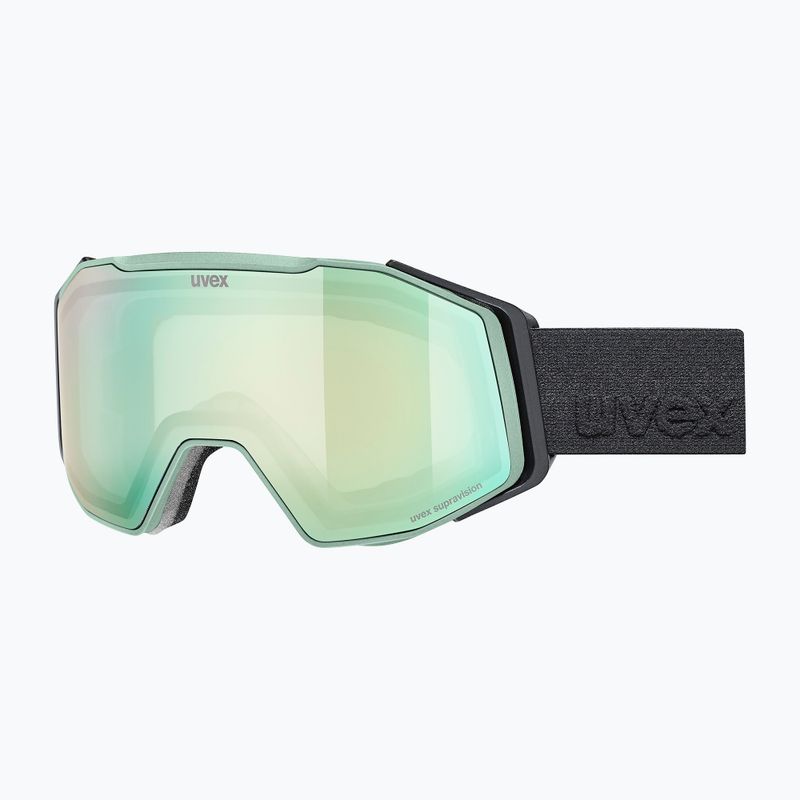 Skibrille UVEX Gravity FM oxide matte green/mirror opal/orange/clear