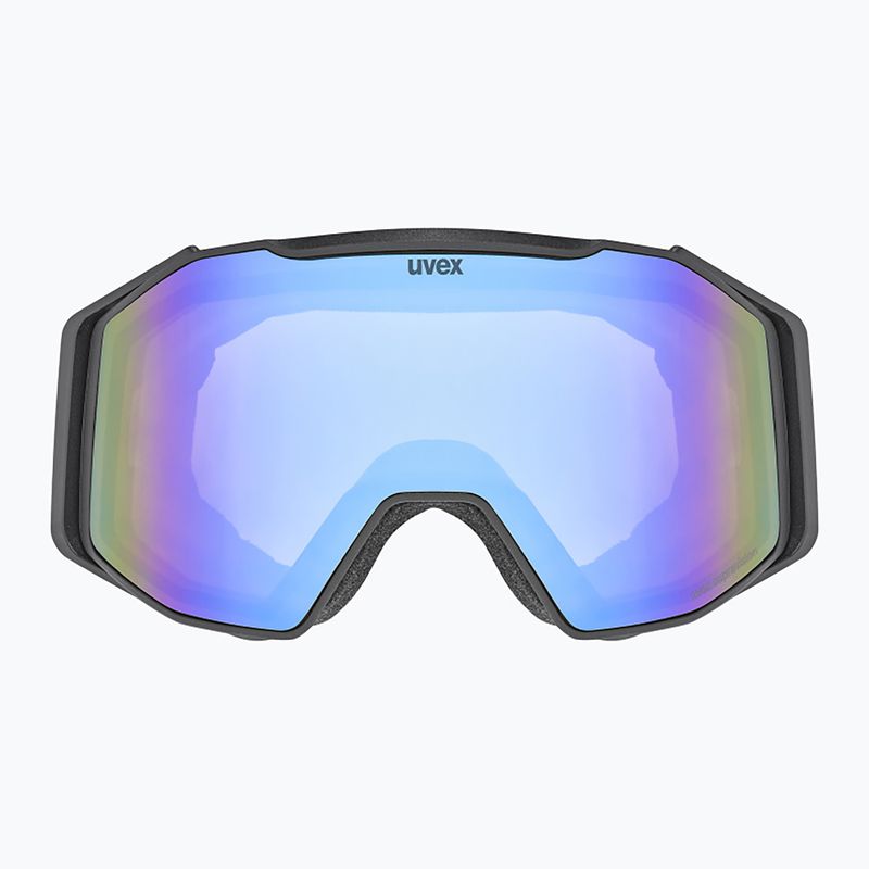 Skibrille UVEX Gravity FM S2 black matt/mirror blue 2
