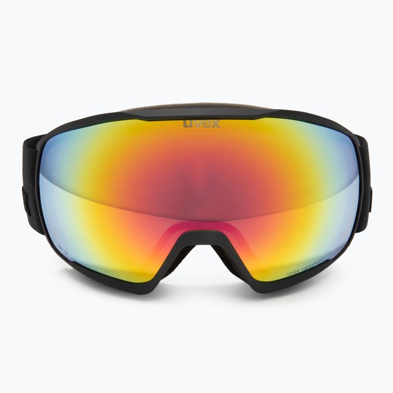 Skibrille UVEX Victorious V black matt/vario rainbow mirror 2