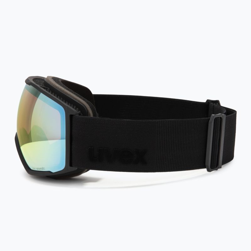 Skibrille UVEX Victorious V black matt/vario rainbow mirror 4