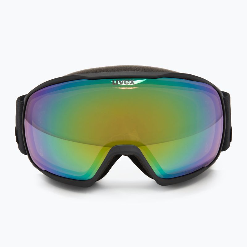 Skibrille UVEX Victorious V black matt/vario green mirror 2