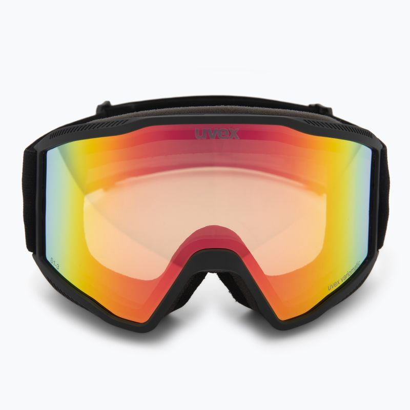 Skibrille Uvex Blast V black matt/vario rainbow mirror 2