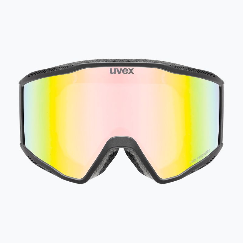 Skibrille Uvex Blast V black matt/vario rainbow mirror 6