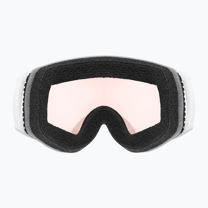 Skibrille UVEX Victorious S V white matt/vario rose mirror 3
