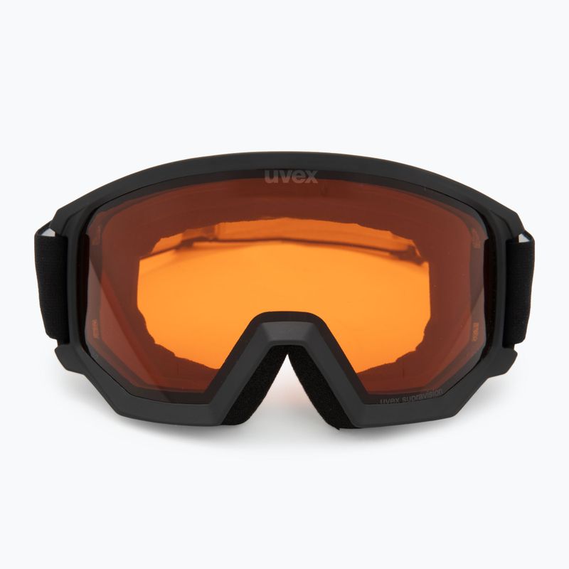 Skibrille UVEX Athletic LGL black matt/orange/clear 2