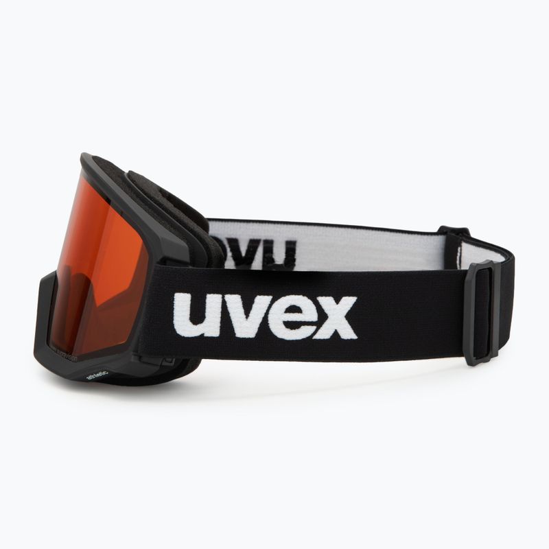 Skibrille UVEX Athletic LGL black matt/orange/clear 4