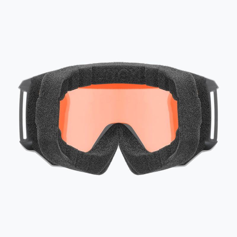 Skibrille UVEX Athletic LGL black matt/orange/clear 3