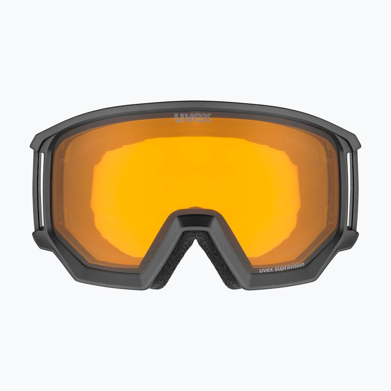 Skibrille UVEX Athletic LGL black matt/yellow/clear 2