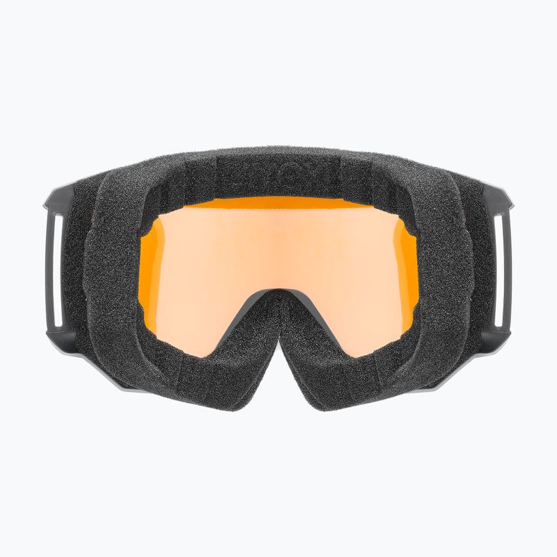 Skibrille UVEX Athletic LGL black matt/yellow/clear 3