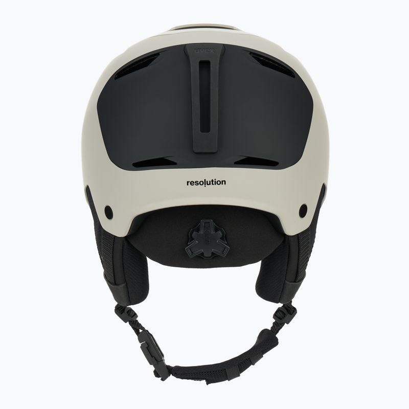 Skihelm UVEX Resolution warm grey/black matt 4