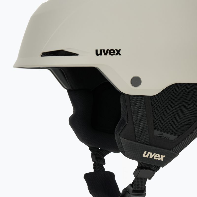 Skihelm UVEX Resolution warm grey/black matt 7