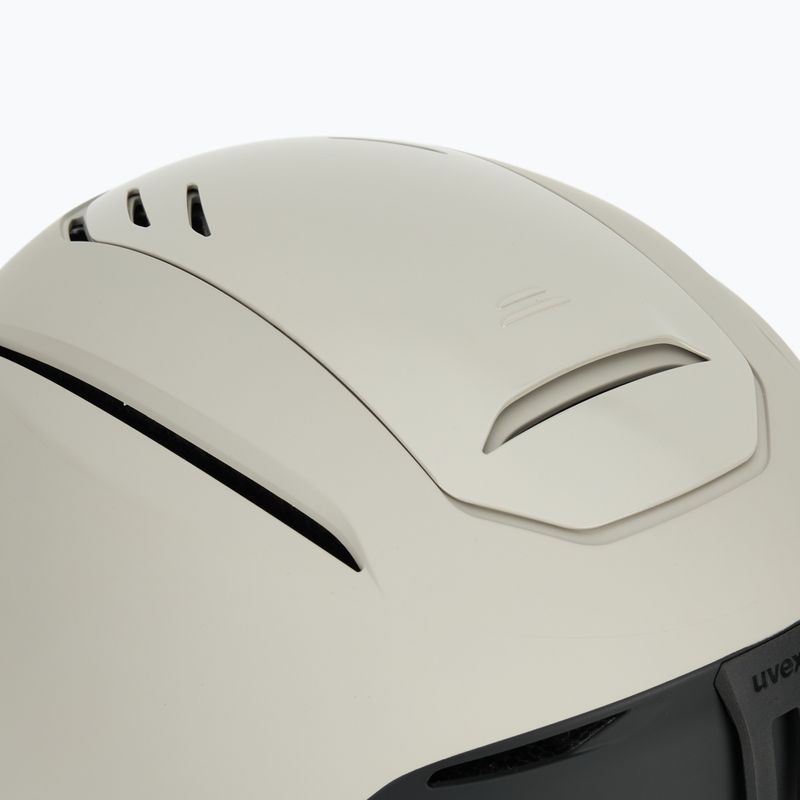 Skihelm UVEX Resolution warm grey/black matt 9