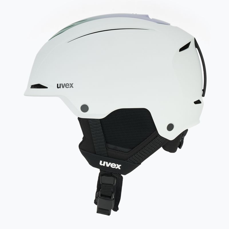 Skihelm UVEX Resolution white/cool lavender gradient matte 3