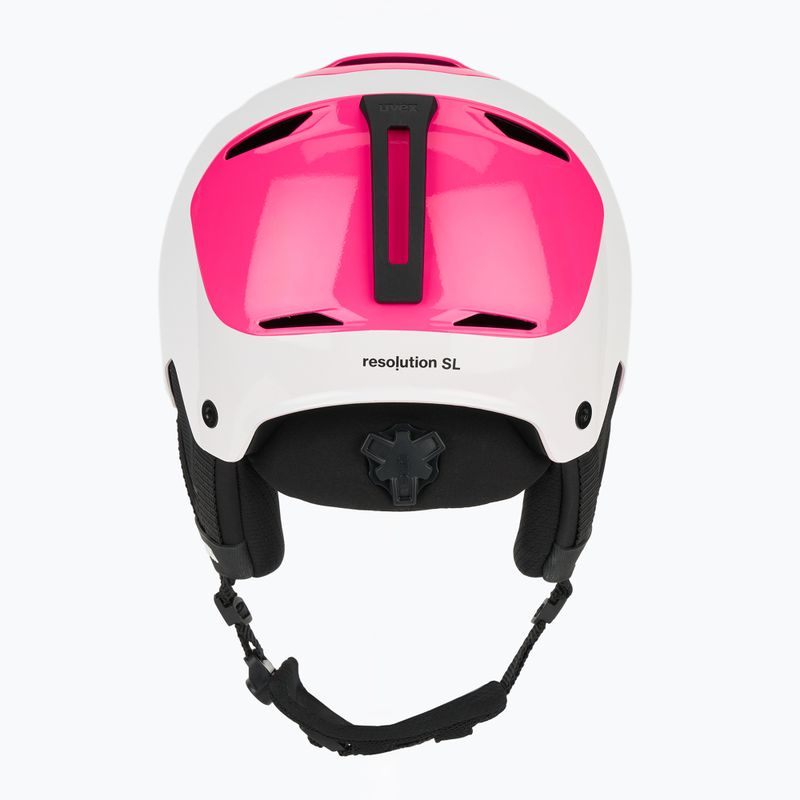 Skihelm UVEX Resolution SL white/pink 4